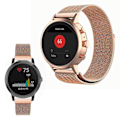 Miniatyrbild 1 av 4: Garmin Vivoactive 4S klockarmband i rostfritt stål - Roséguld Rosa