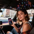 Miniatyrbillede 3 af 8: Bluetooth-højttaler – Trådløs Bluetooth-højttaler til bil – Bil Bluetooth håndfri opkald med Type-C opladning – Stemmemeddelelser til Bluetooth i bil