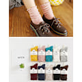 Miniatyrbild 5 av 5: Damstrumpor. Volang Turn-Cuff Casual Ankle Socks Andas Cool Knit Cotton Lettuce Crew Frilly Sock 3 Pack