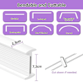 Miniatyrbild 7 av 8: Flexibel kapbar böjbar gardinskena 3 meter 1-Pack 3 meter 1-Pack