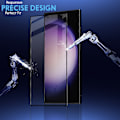 Miniatyrbild 6 av 7: 2-Pack Samsung S23 Ultra 5G Skärmskydd & 1-Pack linsskydd - Härdat Glas 9H - Super kvalitet 3D