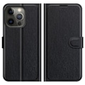 Miniatyrbild 4 av 6: Fodral i PU-läder för iPhone 13 Pro Max, Svart Svart