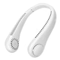 Bærbar ventilator - 360° USB-halsventilator - Stille, til børn, kontor, sport - Hvid