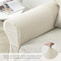 Miniatyrbild 4 av 5: Set om 2 Jacquard Stretch Soffa Fåtölj Armstödsskydd Anti-Slip Möbelskydd Armstödsskydd för Soffa Recliner