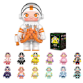 Miniatyrbild 2 av 9: Space Molly Series Figurer, Slumpmässigt Utformade Actiondockor, Heminredning, Födelsedagspresenter för Flickor och Pojkar (En