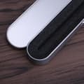 Silver tin pen box pencil case storage box for office supplies school office