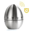 Äggklocka - Mekanisk kökstimer - Timer - Ägg - Rostfritt stål - Silver