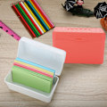 Miniatyrbild 5 av 5: Stapelbar Flip Top 3 x 5 Index Card Box Holder, Card Capacity Box, Desktop förvaringslåda 14,5*8,5*9cm