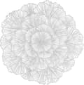 Round Silver Placemats, Set of 4, Floral Vinyl, Table Mats, Table Setting, Kitchen Placemats for Dining Table, Holiday, Wedding, Decorative