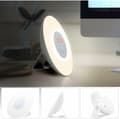 Miniatyrbild 2 av 5: Light-Controlled Alarm Clock: Simulates Sunrise for Gentle Awakening; Features Multi-Color Mood Lighting; Large Screen Time Display.