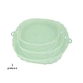 Miniatyrbild 1 av 5: Airfryer silikonbricka, återanvändbar korgmatta, non-stick cirkulär mikrovågsugnsmatta, ugnsfoder, direkt transport 3 pieces of green No, 3 pieces of green No,