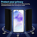 Miniatyrbild 2 av 7: Samsung A55 Privacy Skärmskydd 2-Pack - Härdat Glas 9H för Reptåligt Skydd