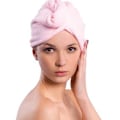 Miniatyrbild 5 av 7: Handduk mikrofiber turban - Hårturban Vit Vit