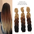 Miniatyrbild 7 av 8: 3 st C14 Hår Dreadlocks Extensions Gradient Färg Flätor Hår Extensions Set
