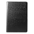 Miniatyrbild 5 av 6: Huawei MediaPad T5 roterande  tablett skyddsfodral av syntetläder med litchifrukts textur - Svart Svart