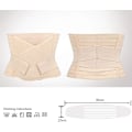 Miniatyrbild 4 av 5: Postpartum Support Recovery Belt Andningsbar Elastisk Justerbar Postpartum Recovery Support Girdle Mage Efter Födelse Mageband (Storlek:L)