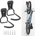 2-pack cykelkrokar, cykelhängare i järn, kraftig L-formad