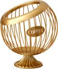 Coffee Capsule Storage Basket Coffee Pod Holder for Restaurant Gold