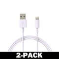 Miniatyrbild 1 av 5: 1M Lightning Snabb Laddare Kabel Till iPhone Vit iOS15 2-Pack 2-Pack