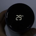 Miniatyrbild 3 av 5: 500 ml LED intelligent temperaturdisplay isolerad vattenflaska termisk vakuumkopp svart
