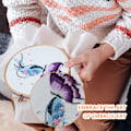 Miniatyrbild 3 av 5: 4 set broderikit för nybörjare vuxna, broderikit för nybörjare vuxna, blommigt broderikit, broderikit för nybörjare