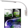 Akvarielampa LED Vit och Blå Nano Clip-on Belysning för Fisk och Växter 23-50 cm.