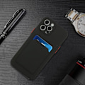 Miniatyrbild 8 av 9: Svart slot korthållare skal Iphone 14/13/12/11/xs/xr/SE/8/7/6 - Svart Iphone 6 fodral Black Iphone 6