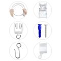 Miniatyrbild 5 av 8: Flexibel kapbar böjbar gardinskena 3 meter 2-Pack 3 meter 2-Pack