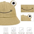 Miniatyrbild 4 av 5: Groda hatt hink solhatt för kvinnor groda hink hatt sommar utomhus hopfällbar andningsbar hink hatt för kvinnor