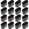 16 ovala bords- och stolsfötter, 15 x 30 mm.