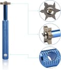 Golf Club Groove Sharpener with 6 Heads - Grinding and Cleaning Tool