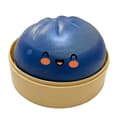 Dumpling Squishies Leksak - Jätteglittrande Dumpling, Färgglada Dumplings Stressbollar Fidget Sensorisk Leksak, Kläm Degboll för Stresslindring Blå