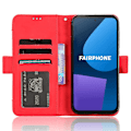 Miniatyrbild 2 av 5: För Fairphone 5 Case anti-scratch Folio Flip Pu Läder cover Black Black