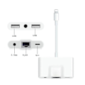 Miniatyrbild 2 av 5: Lightning till Rj45 Ethernet Lan Wired Network Adapter 5 i 1 Usb Otg Lan Rj45 Ethernet 3,5 mm High Speed Converter  (FMY)
