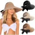Miniatyrbild 1 av 5: UPF 50 Solhattar Bred Brätte Sommar Mesh UV-skydd Safarihatt
