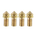 Brass Replacement Nozzle, 0.4mm, for Ultimaker 3 3D Printer (Spare Parts Included), 3.0mm Filament, 4-Pack