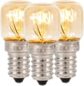 3-pack light bulbs for ovens and refrigerators, small E14 15W <300°C dimmable dwarf bulbs for ovens, Himalayan salt