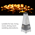 Miniatyrbild 7 av 8: Orkanljusstake Vindtät Varm Atmosfär Brett Använd Metall Tealight Hållare för Bar Café Bröllop