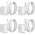 Miniatyrbild 1 av 2: iPhone Laddare - Snabbladdare - Adapter + Kabel 20W USB-C White 4-Pack iPhone White 4-Pack iPhone
