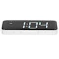 Miniatyrbild 7 av 8: Väckarklocka Trådlös Laddare Vit USB Utmatningsgränssnitt Snabbladdning LED-display Justerbar Volym Elektronisk Utrustning