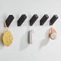 304 Stainless Steel Bathroom Hooks, Hanging Bathroom Hooks, Bedroom Hooks - Black, 5 Pcs