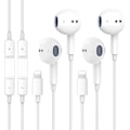 Miniatyrbild 1 av 4: Trådbundna hörlurar för iPhone med Lightning-anslutning – Vit och med mikrofon