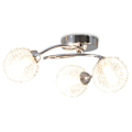 Miniatyrbild 3 av 9: vidaXL Taklampa med 3 LED-glödlampor G9 120 W Vit