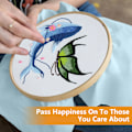 Miniatyrbild 2 av 5: 4 set broderikit för nybörjare vuxna, broderikit för nybörjare vuxna, blommigt broderikit, broderikit för nybörjare