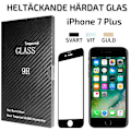 Miniatyrbild 2 av 2: Heltäckande Härdat Glas iPhone 7 Plus Skärmskydd Retail Guld Guld