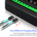 Miniatyrbild 5 av 5: LCD Universal Batteriladdare - 8 Fack AA /AAA /C /D Batteriladdare för Uppladdningsbara