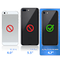 Miniatyrbild 8 av 8: iPhone 6/7/8/SE (2020 & 2022) - Flytande Glitter 3D Bling Skal C iPhone 7 iPhone 7