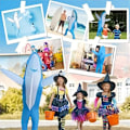 Miniatyrbild 5 av 5: Uppblåsbar Hajdräkt för Vuxna - Rolig Klänningspartydräkt för Vuxna Halloween Blå blue