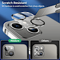 Miniatyrbild 2 av 5: iPhone 15 / iPhone 15 Plus Kamera Linsskydd Transparent