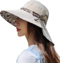 Dam Solhatt Upf 50 Bred Brätte Hinkhatt UV-skydd Sommar Strand Solhatt